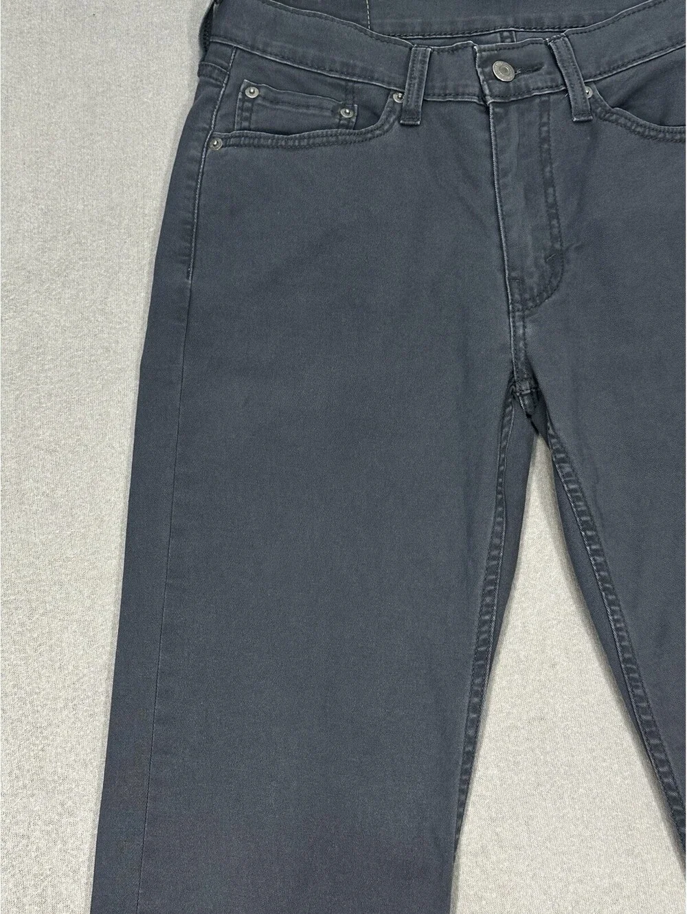Levi’s 514 Jeans Men’s 30x29.5 Gray Straight Fit Stretch Denim Pants